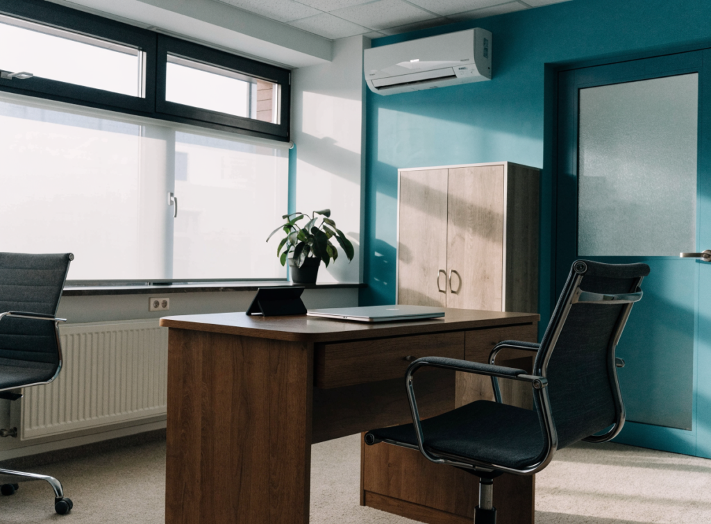 Quiet private consultation room in a clinic